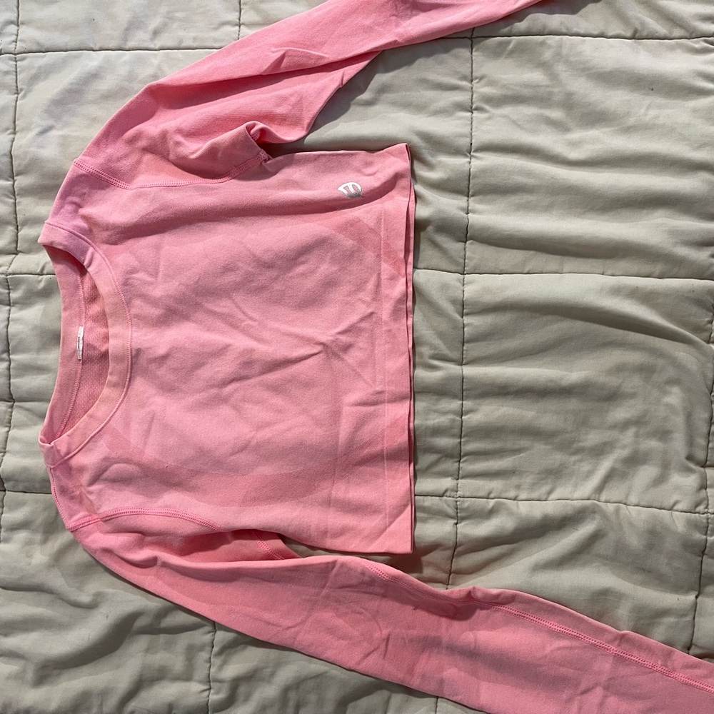 P'tula Pink Long Sleeve Crop Top